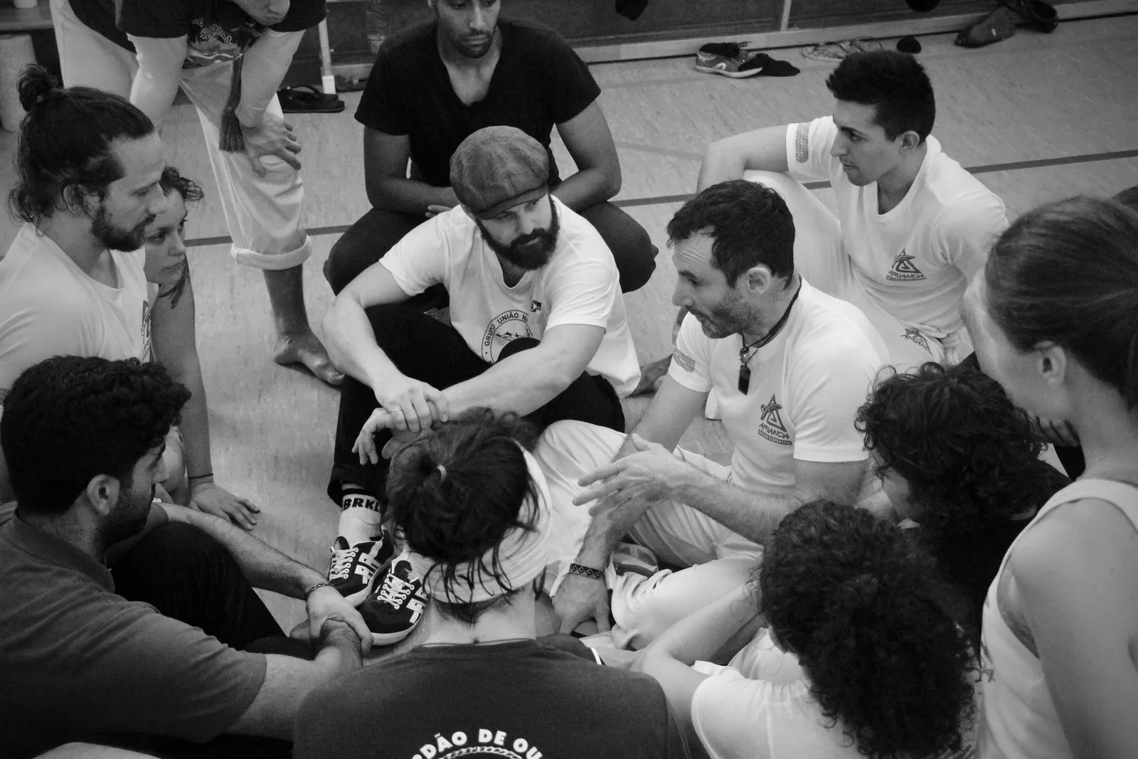 The capoeira community gathered together